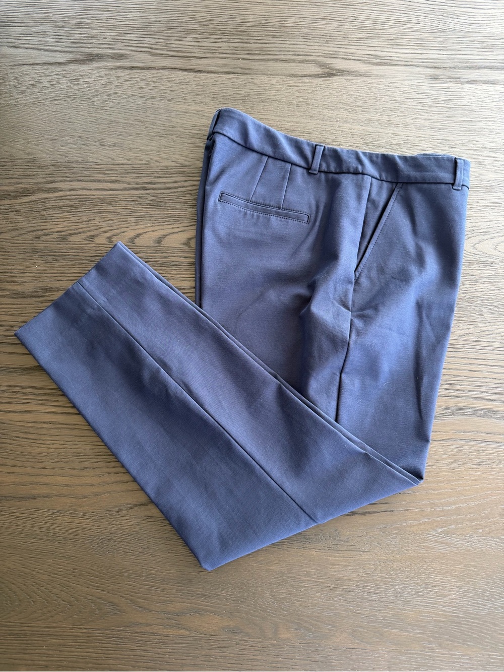 White House Black Market Navy Elle Slim Ankle Pants, Sz 14